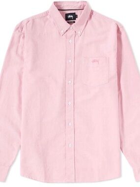 Mens Stussy Classic Cotton Oxford Button Up Shirt Size Mens Large